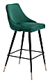 Zuo Modern Piccolo Bar Chair, Green