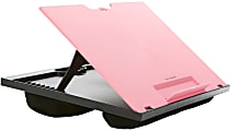Mind Reader 8-Position Laptop Desk, 3”H x 14-3/4”W x 11-1/8”D, Pink 1 thumbnail image