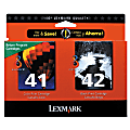 Lexmark™ 41/42 Black And Tri-Color Ink Cartridges, Pack Of 2, 18Y0238