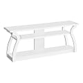 Monarch Specialties Mullen TV Stand For 58" TVs, White 1 thumbnail image