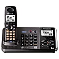 Panasonic® KX-TG9381T DECT 6.0 Digital 2-Line Expandable Cordless Phone With Digital Answering System, Black Metallic
