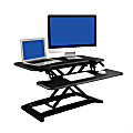 FlexiSpot AlcoveRiser Sit-To-Stand Desk Converter, 35"W, Black 1 thumbnail image