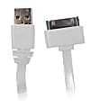 Duracell® Sync & Charge 2.1 Amp Tangle-Free USB Cable For Apple 30-Pin Devices, 6?, White 1 thumbnail image