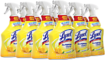 Lysol® Disinfectant All-Purpose Cleaner, Lemon Breeze Scent, 32 Oz Bottle, Box Of 12