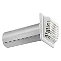 Lambro® 4-In. Plastic Louvered Vent with Tail Piece and Bird/Rodent Guard for Dryer, White (267WG) 1 thumbnail image