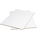 Partners Brand Corrugated Sheets, 42" x 40", White, Pack Of 5