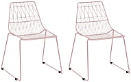 Ace Children's Wire Activity Chairs, Blush Pink, Set Of 2 Chairs