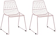 Ace Children's Wire Activity Chairs, Blush Pink, Set Of 2 Chairs 1 thumbnail image