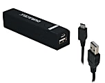 Duracell® Portable Power Bank With 2600mAh Battery, Black