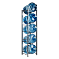 Mind Reader Heavy Duty 5-Tier Water Jug Stand, Metal, 54"H x 13-1/2" L x 13-1/2"W, Silver 1 thumbnail image
