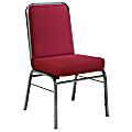 OFM ComfortClass Heavy-Duty Stack Chairs, Wine, Set Of 6
