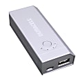 Duracell® Portable Power Bank With 4000 mAh Battery, Silver