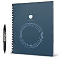 Rocketbook Wave Smart Reusable Standard Size Notebook, 8-1/2" x 9-1/2", 1 Subject, Dot-Grid Ruled, 40 Sheets, Blue