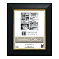 Timeless Frames® Jordan Frame, 8" x 10", Black/Gold