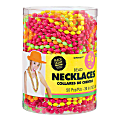 Amscan Bead Necklaces, 30", Assorted Neon Colors, Pack Of 50 Necklaces