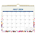 2024-2025 Blue Sky Monthly Wall Calendar, 11” x 8-3/4”, Star Confetti Bright, July 2024 To June 2025, 148671-A