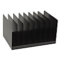 Steel Vertical Files, 8 Slots, Black (AbilityOne 7520-01-452-1558)