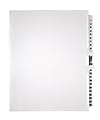 Office Depot® Brand Legal Index Exhibit Unpunched Dividers With Laminated Tabs, Black/White, Numbered 1-25