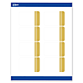 Avery® Print-To-The-Edge Labels & Sure Feed®, S00-DK9-PRWMP10, 2" x 3", Matte White, Preprinted Double Dipped Gold Edge Design, Pack Of 80 1 thumbnail image