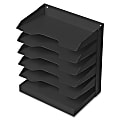 Steel Horizontal File, 6 Shelf, Black (AbilityOne 7520-01-457-0719)
