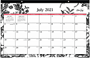 Blue Sky™ Monthly Desk Pad, 17" x 11", Analeis, July 2021 To June 2022, 130617