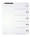 Office Depot® Brand Table Of Contents Customizable Index With Preprinted Tabs, White, Numbered 1-5