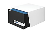 Bankers Box® Stor/Drawer® Premier Storage Drawers, Legal Size, 18" x 15" x 10", White/Black, Pack Of 5
