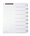 Office Depot® Brand Table Of Contents Customizable Index With Preprinted Tabs, White, Numbered 1-8 1 thumbnail image