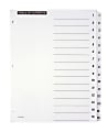 Office Depot® Brand Table Of Contents Customizable Index With Preprinted Tabs, White, Numbered 1-15 1 thumbnail image