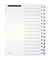 Office Depot® Brand Table Of Contents Customizable Index With Preprinted Tabs, White, Numbered 1-15 1 thumbnail image