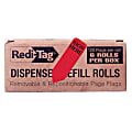 Redi-Tag Sign Here Reversible Red Refill Rolls - 720 - 1.87" x 0.56" - Arrow - "SIGN HERE" - Red - Removable - 720 / Box 1 thumbnail image