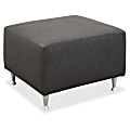 Lorell® Fuze Modular Ottoman Bench, Upholstered, Brown