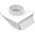 Lambro 4" White Plastic Under Eave Vent - for Dryer - 4.8" Height - 5.8" Length - White