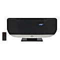 JENSEN Bluetooth® JBS-215 Wall-Mountable Music System With CD Player And FM Radio, 9.1"H x 19.6"W x 4.9"D, Black