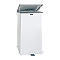 Rubbermaid® Defenders® Steel Step Can, 24-Gallon, White 1 thumbnail image