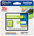 Brother® TZe-MQG35 White-On-Lime Green Tape, 0.5" x 196.8" 1 thumbnail image