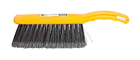 Rubbermaid Commercial Countertop Block Brush - 8" Synthetic Bristle - 12.5" Overall Length - 1 Each - Yellow, Silver