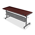 Balt Adjustable Flipper Table Top, 29 1/2"H x 72"W x 24"D, Mahogany/Black 1 thumbnail image
