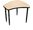 Balt Shapes Desk™ Configurable Student Desking, Fusion Maple/Black 1 thumbnail image