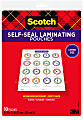Scotch Laminating Pouches, 9 in x 11-1/2 in, 10 Laminating Sheets, Clear