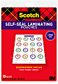Scotch® Laminating Pouches, 9 in x 11-1/2 in, 10 Laminating Sheets, Clear 1 thumbnail image