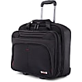 Swiss Mobility Carrying Case (Roller) for 15.6" Notebook - Black - Bump Resistant Interior, Scratch Resistant Interior - Telescoping Handle - 15.5" Height x 9" Width x 17" Depth - 1 Each