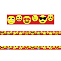 Charles Leonard Rectangle Cut Borders/Trims, Emoji, 24’ Per Pack, Set Of 2 Packs 1 thumbnail image