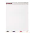 Office Depot® Brand 30% Recycled Bleed-Resistant Easel Pad, 27" x 30 1/4", 3-Hole Punched, 50 Sheets, White 1 thumbnail image
