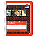 Pacon Composition Book - 100 Sheets - 200 Pages - Spiral Bound - Short Way Ruled - 0.63" Ruled - 4.50" Picture Story Space - 7 1/2" x 9 3/4" - Red Cover - Recycled - 1 Each 1 thumbnail image