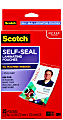 3M™ Scotch™ Self-Laminating Pouches, For Clip Style ID Badges, 4 1/16" x 2 5/16", Box Of 25 1 thumbnail image