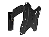 Chief Thinstall 10" Extension Single Arm Mount - For Displays 10-40" - Black - 10" to 32" Screen Support - 35 lb Load Capacity
