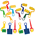 Creativity Street Creativity Street Foam Rollers & Brush Pack - Student, Painting, Classroom - 14 Piece(s) - 5.50" x 2.75"8.20" - 14 / Set - Assorted - Foam 1 thumbnail image