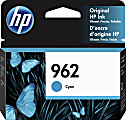 HP 962 Cyan Ink Cartridge, 3HZ96AN 1 thumbnail image