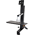 Ergotron® WorkFit-S Sit-To-Stand Workstation, Black